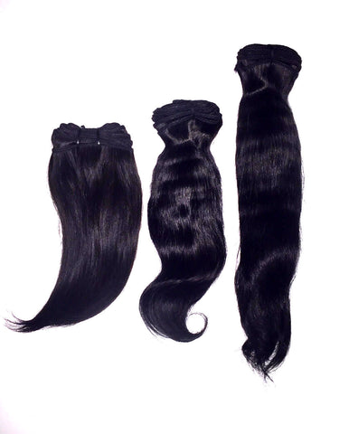 #1 Jet Black Natural Wave: 10" 12" 14"